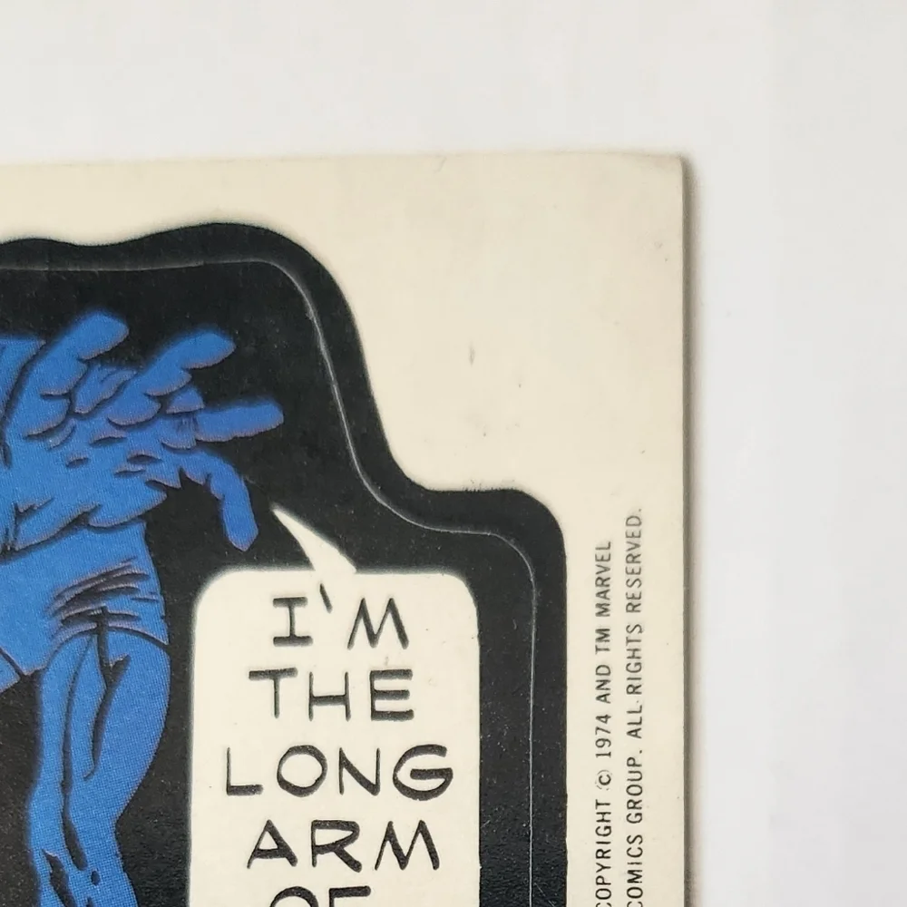 ✨VINTAGE 1975 Topps Marvel Comic Book Heroes Sticker Card - Mr. Fantastic ✨